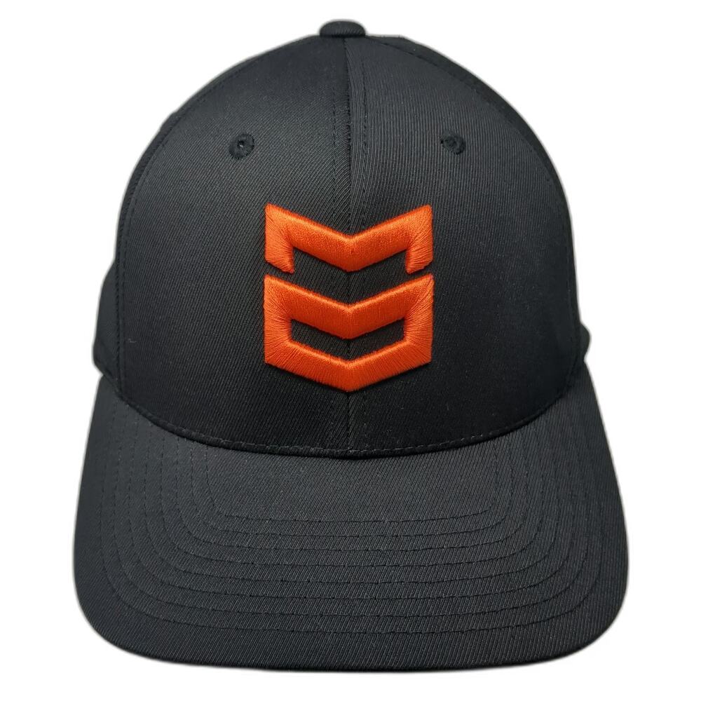 Yupoong Snapback Hat Black One Size MTN OPS Orange Logo Flexfit 110 Structured